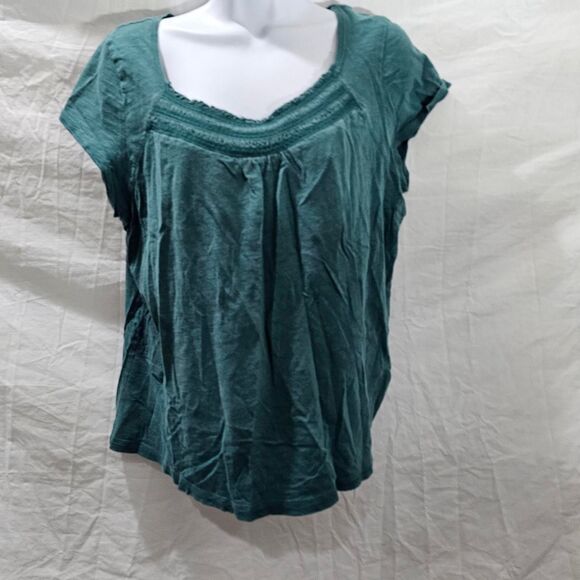 Vintage y2k faded glory grunge twilight core green blue top - Picture 2 of 4